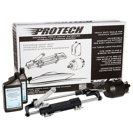 Uflex Usa Uflex PROTECH 1.1 Front Mount OB Hydraulic System - Includes UP28 FM H PROTECH 1.1